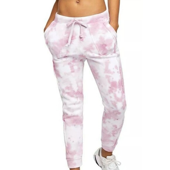 Free People Women's FP Movement Tie Dye Work It Out Jogger Sweat Pants Pink xs - Picture 1 of 6